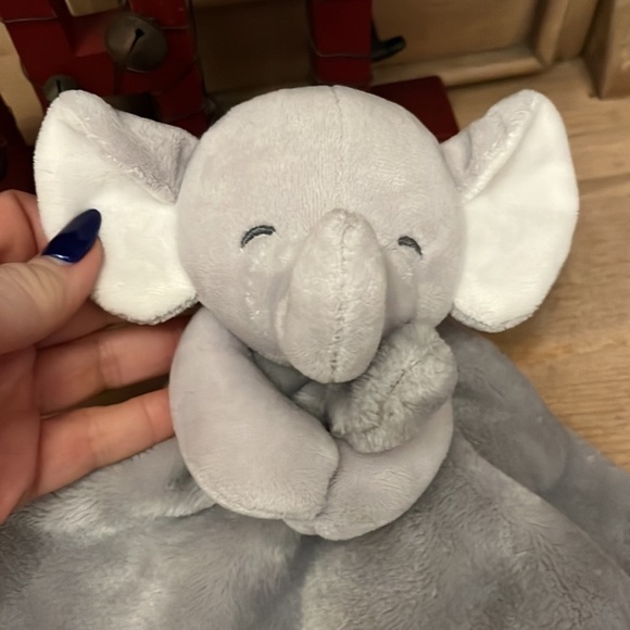 Carter’s Elephant Baby Lovey Security Blanket Satin Trim Gray 2016 - Picture 2 of 8
